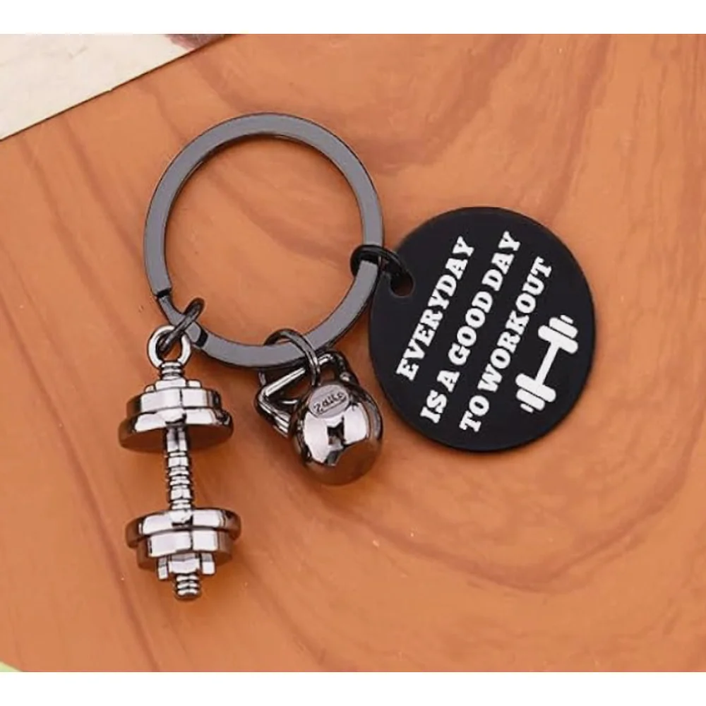 Kettlebell and Dumbbell Keychain | NWT | Gift